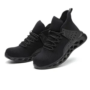 Men Safety Shoes with Metal Toe / Work Boots with Steel Toe / Waterproof Breathable Sneakers