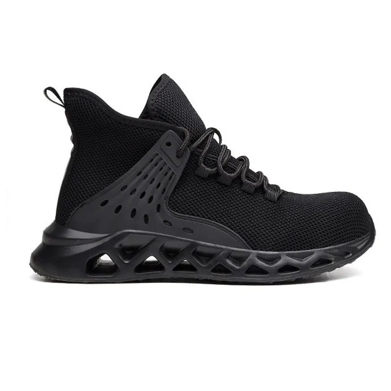 Men Safety Shoes with Metal Toe / Work Boots with Steel Toe / Waterproof Breathable Sneakers