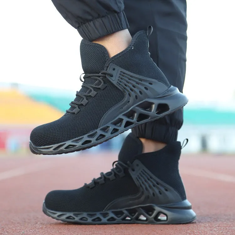 Men Safety Shoes with Metal Toe / Work Boots with Steel Toe / Waterproof Breathable Sneakers