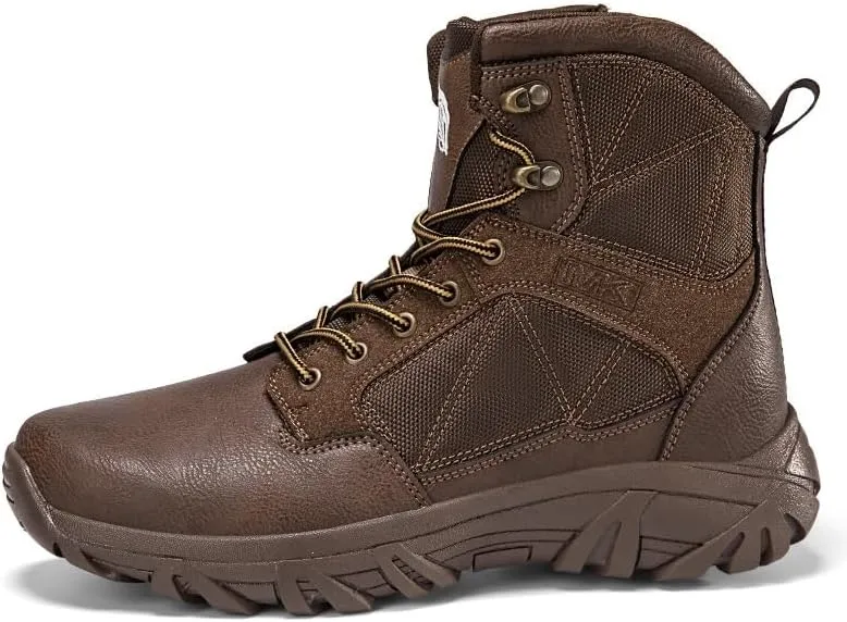 Men's Ankle High Waterproof Hiking Boots Outdoor Lightweight Work Boots