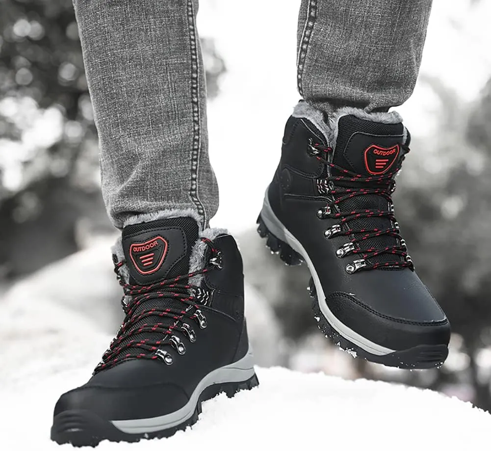 Men's Hiking Boots Snow Sports Boots High Top Outdoor Waterproof Work Boots