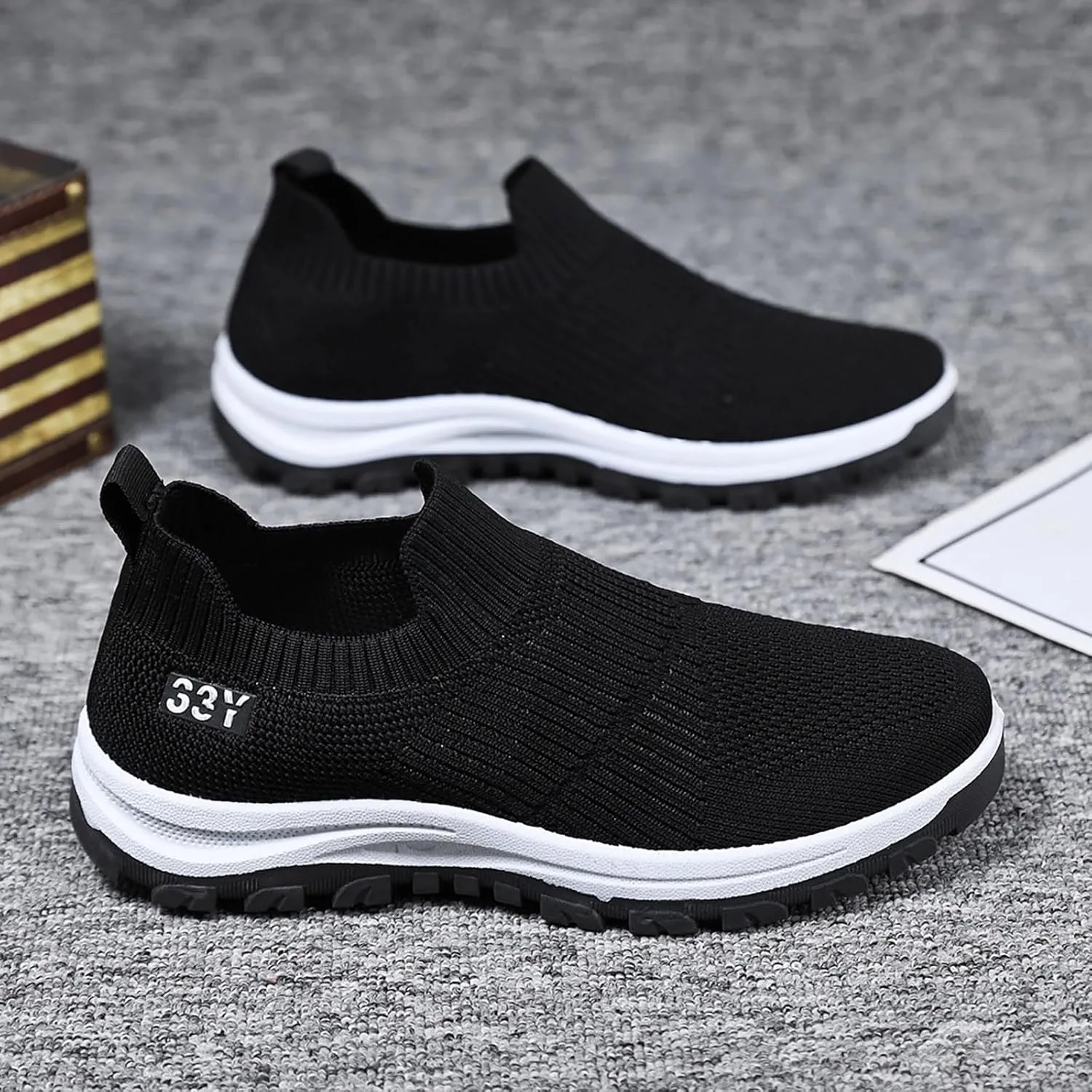 Men's Sneakers Men's Fashion Sneakers Sneaker for Men Slip on Shoe for Men Athletic Gym Casual Sneaker