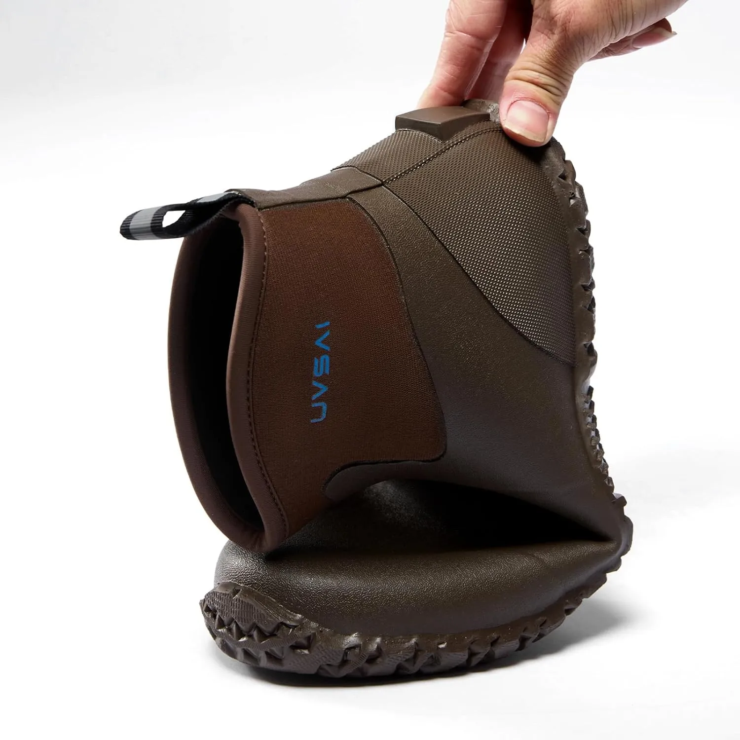 Men's Waterproof 5.3-inch Ankle High Garden Shoes Rain Boots Slip-On Footwear for Gardening Farming Lawn Care Yard Work