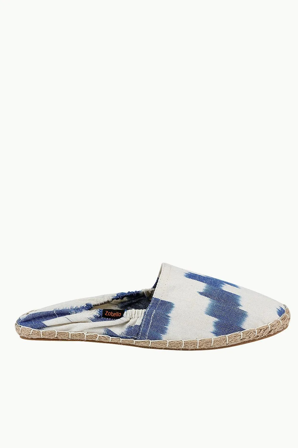 Navy Ikat Weave Espadrilles