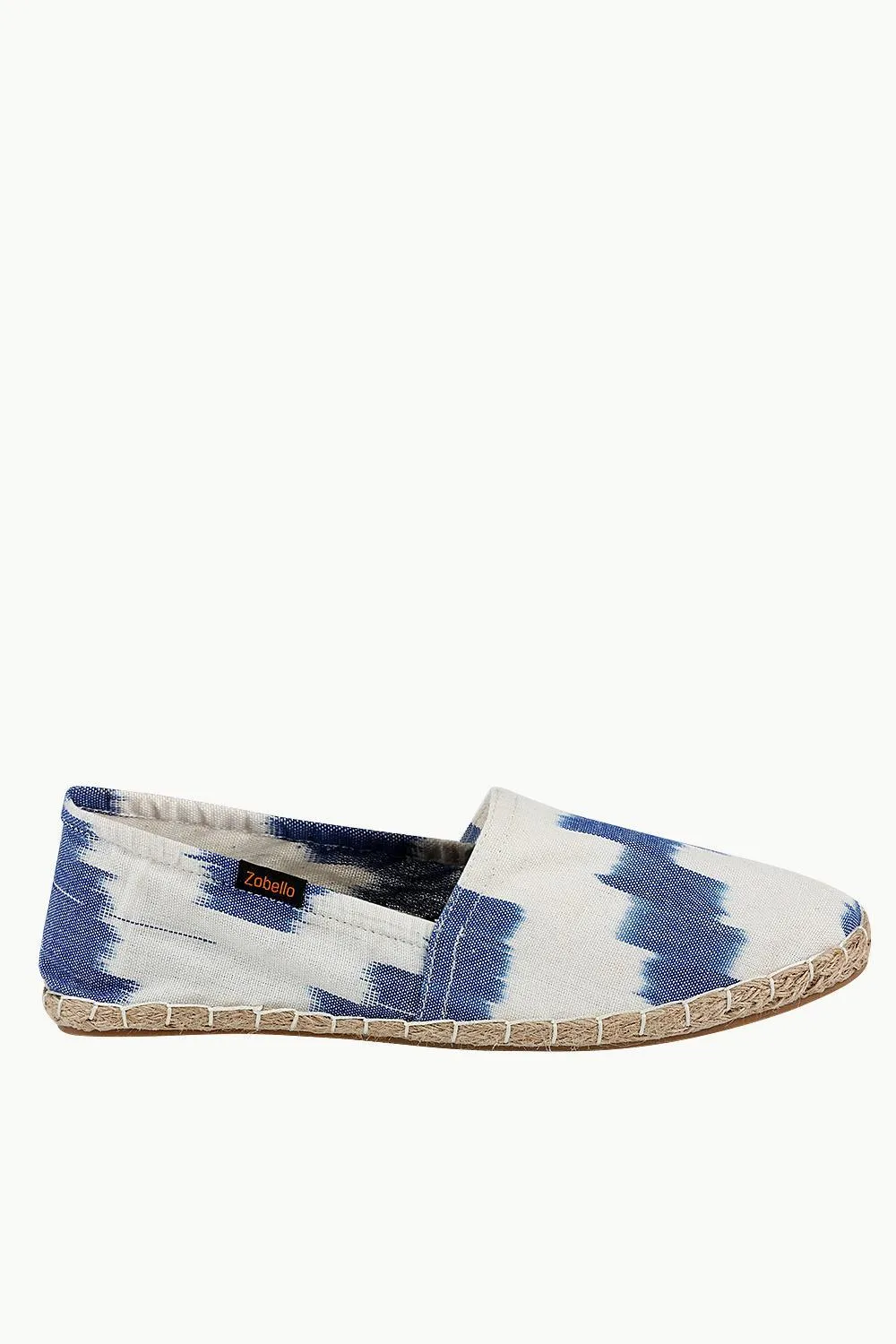 Navy Ikat Weave Espadrilles