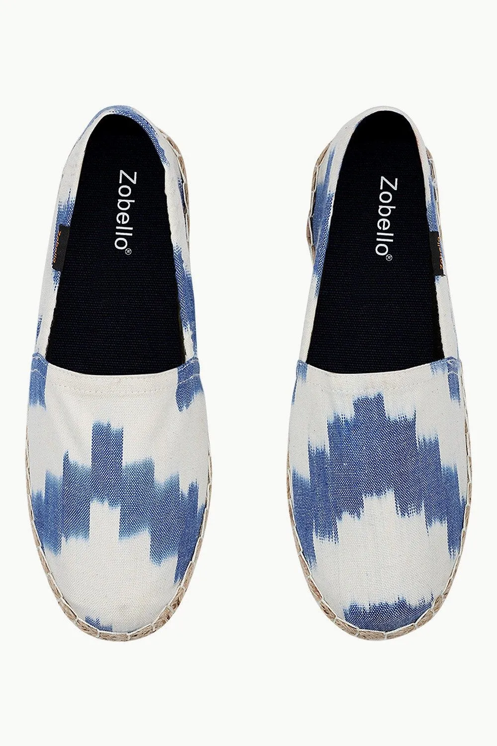 Navy Ikat Weave Espadrilles