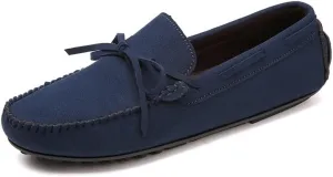 New Mens Loafers Suede Vegan Leather Moccasins Driving Loafers Anti-Slip Comfortable Resistant Fashion Slip On