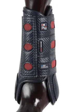 PEI Carbon Tech Air Cooled Eventing Horse Boots (front, navy)
