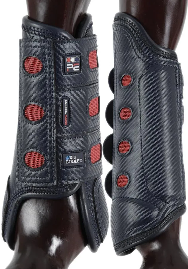 PEI Carbon Tech Air Cooled Eventing Horse Boots (front, navy)