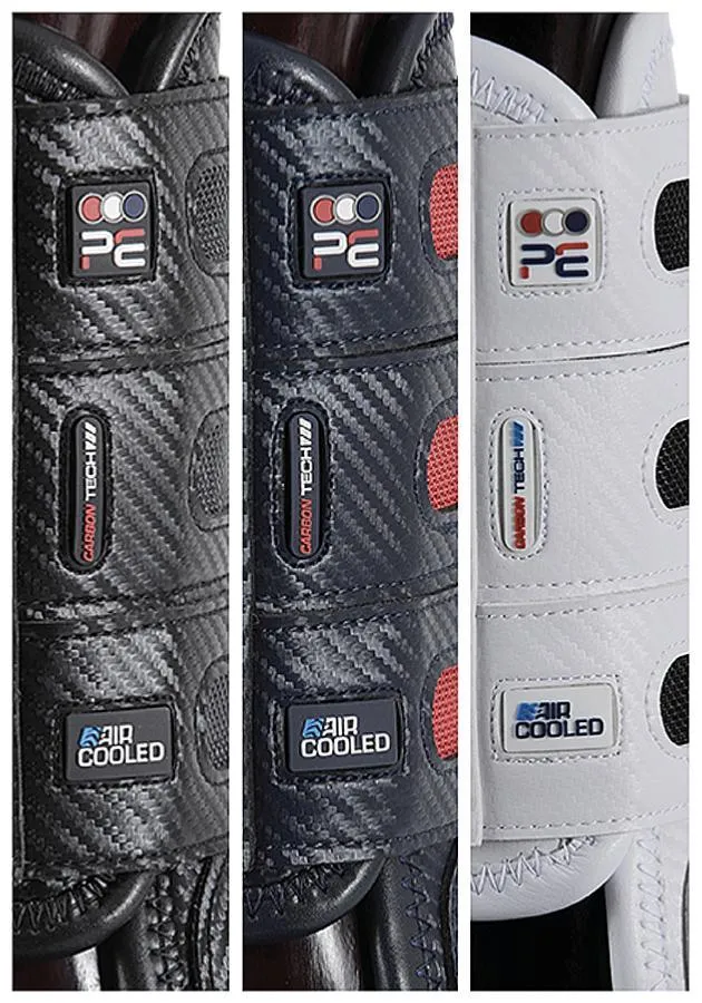 PEI Carbon Tech Air Cooled Eventing Horse Boots (front, navy)