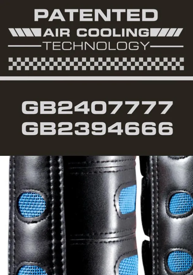 PEI Carbon Tech Air Cooled Eventing Horse Boots (front, navy)