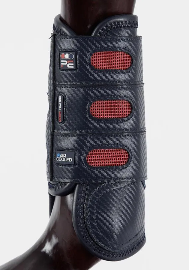 PEI Carbon Tech Air Cooled Eventing Horse Boots (front, navy)