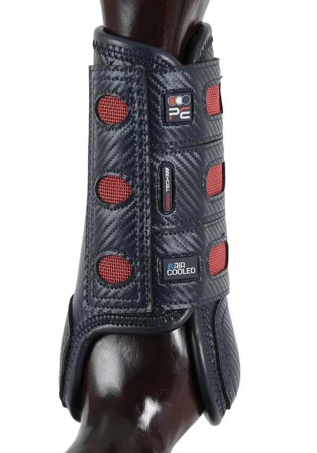 PEI Carbon Tech Air Cooled Eventing Horse Boots (front, navy)