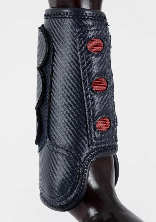 PEI Carbon Tech Air Cooled Eventing Horse Boots (front, navy)