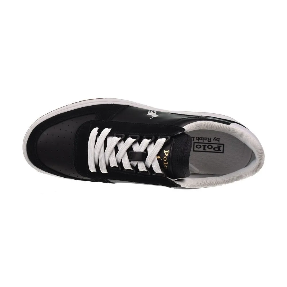 Polo Ralph Lauren Court Suede/Leather Men's Shoes Black 809834463-001