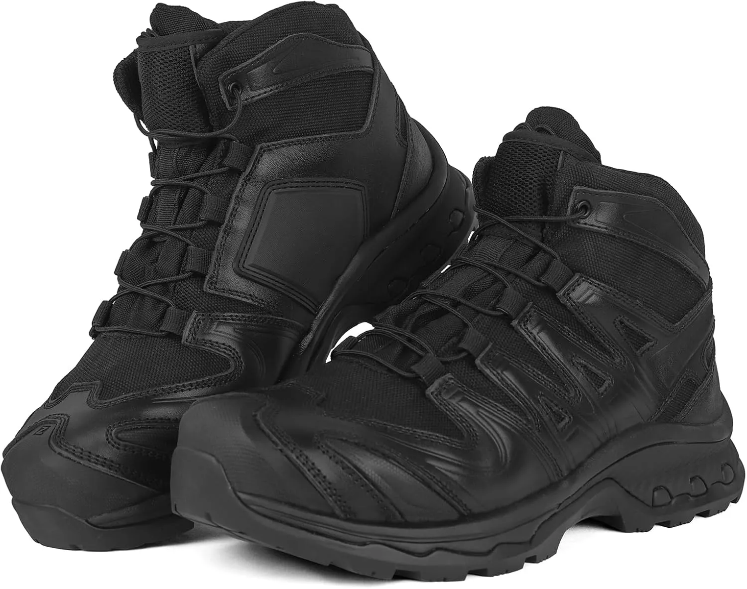 QUNLON Waterproof Hiking Boots for Men Lightweight Ankle Walking Boots Breathable Outdoor Trekking Shoes