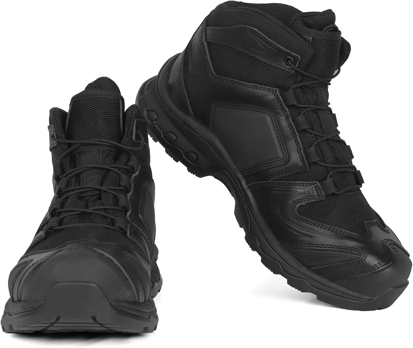 QUNLON Waterproof Hiking Boots for Men Lightweight Ankle Walking Boots Breathable Outdoor Trekking Shoes