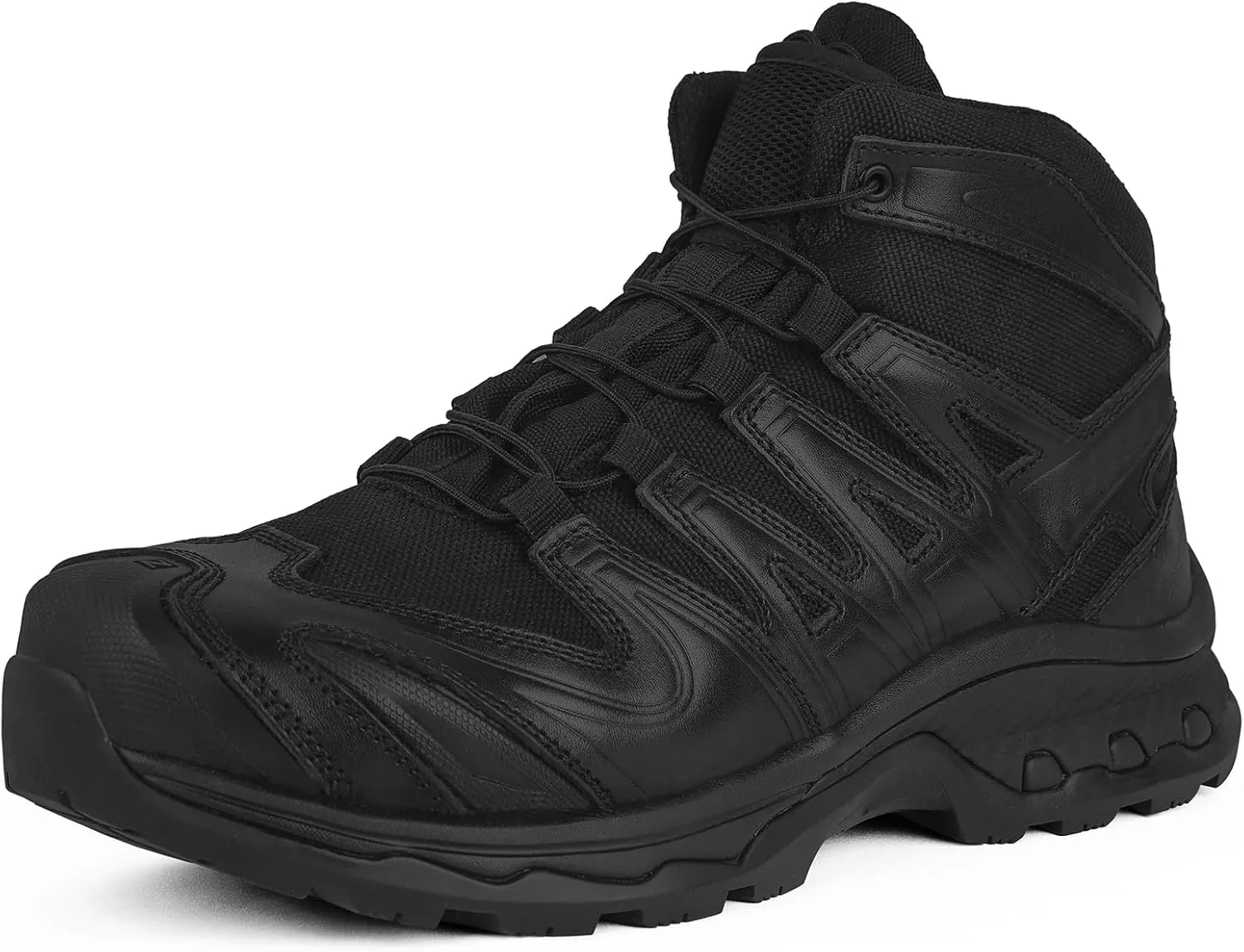 QUNLON Waterproof Hiking Boots for Men Lightweight Ankle Walking Boots Breathable Outdoor Trekking Shoes