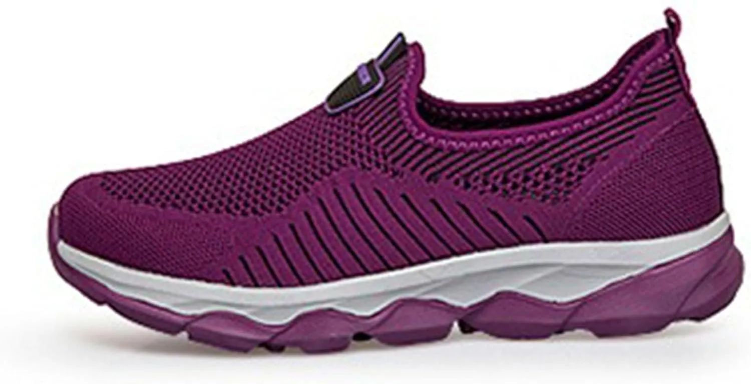 Running Sneakers for Women Slip On Athletic Walking Shoes for Women Non Slip Comfortable Breathable Sports Shoes