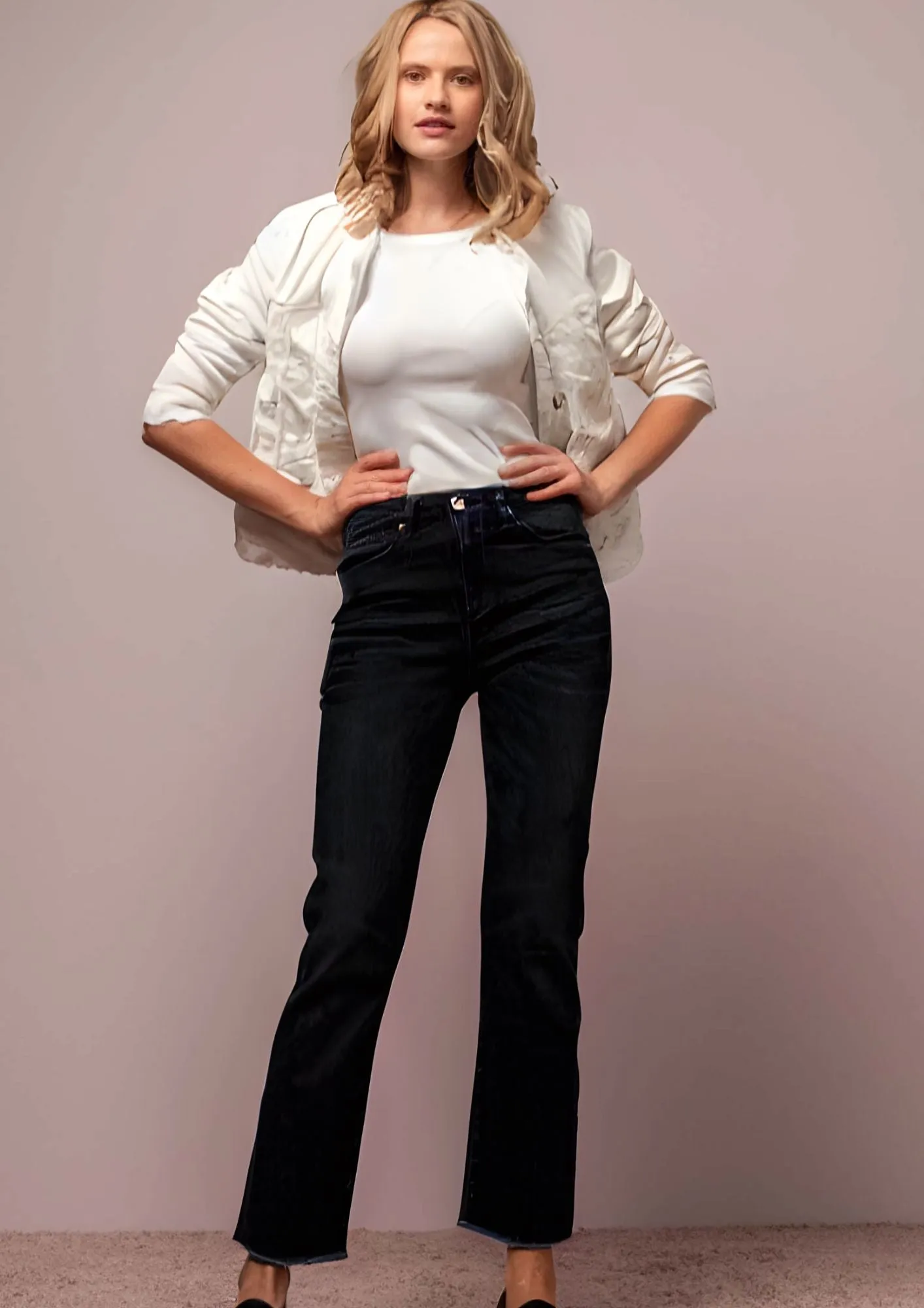 Salome Raw Jeans Black Vintage