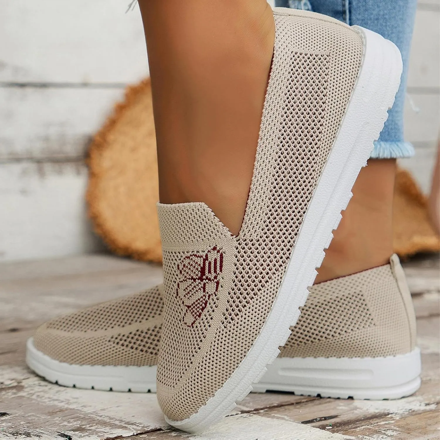 SBGMoSJ Plantar Fasciitis Shoes Women Womens Running Shoes Size 11 Wide Width Women's Running Shoes Size 8 and 1/2 Womens Running Shoes Size 7 Wide Zapatos Antideslizante para Mujer Lindos