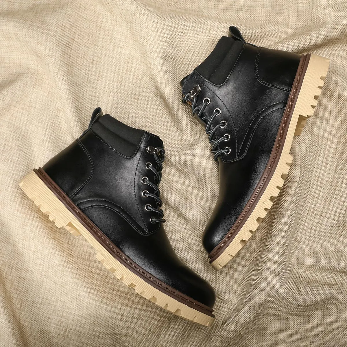 Shaire Men's non slip soft soled work boots and hiking boots