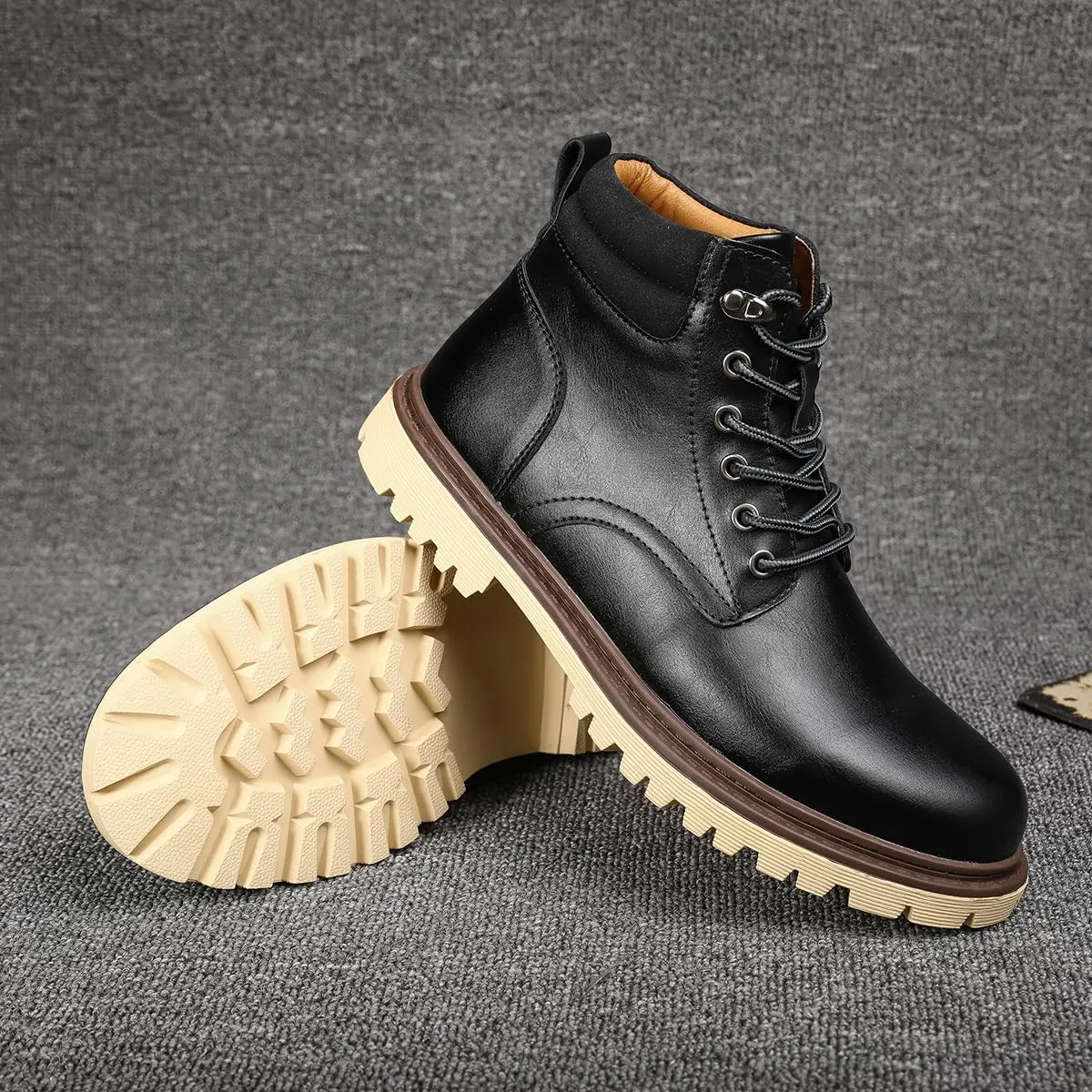Shaire Men's non slip soft soled work boots and hiking boots