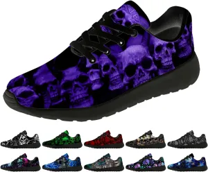 Skull Shoes for Women Men Running Shoes Lightweight Tennis Sneakers Gifts for Him Her