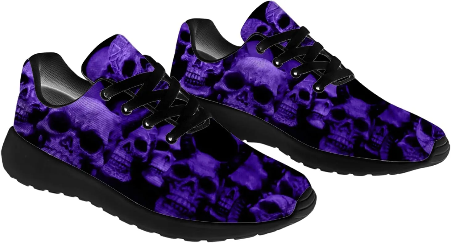 Skull Shoes for Women Men Running Shoes Lightweight Tennis Sneakers Gifts for Him Her