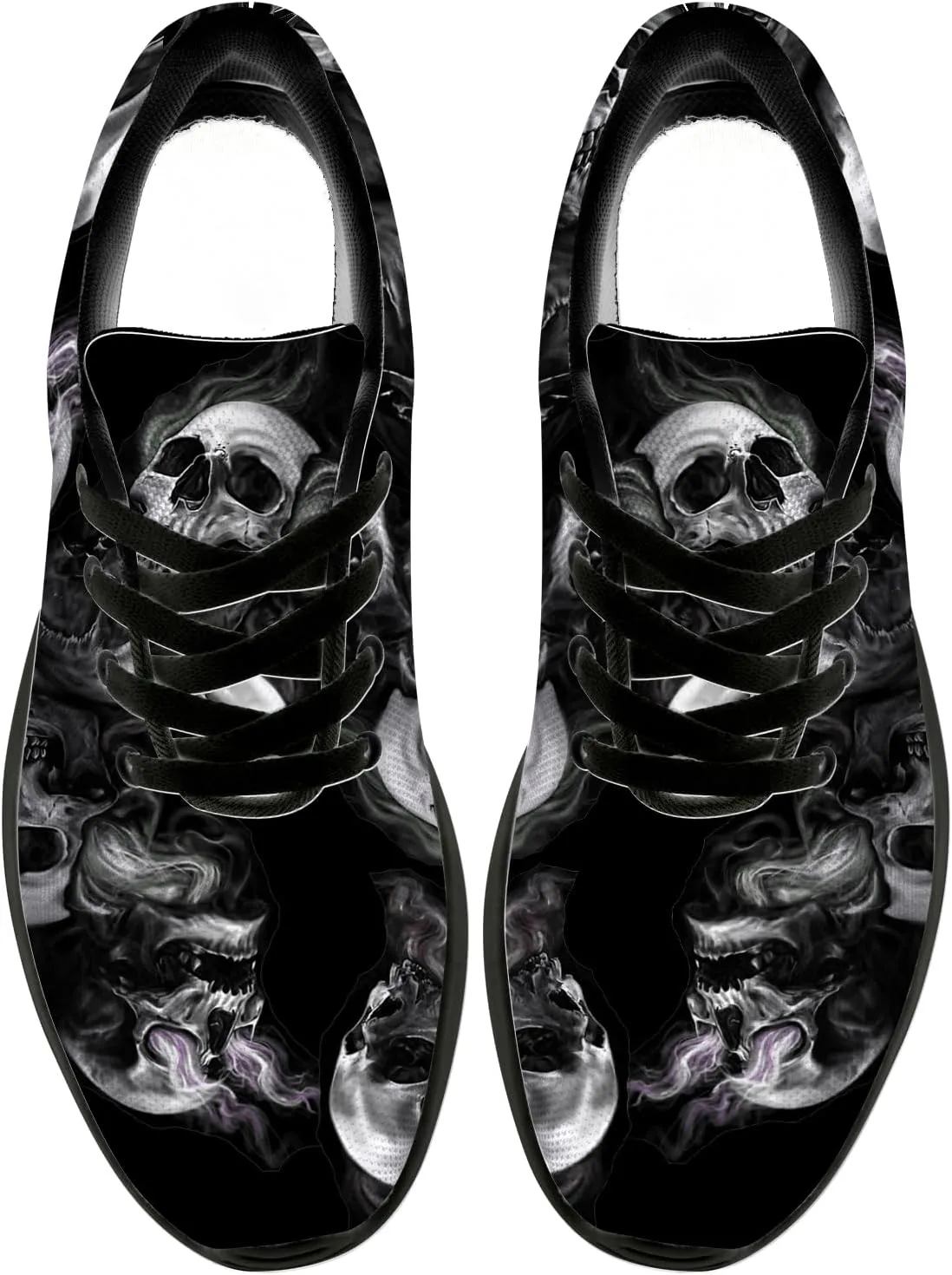 Skull Shoes for Women Men Running Shoes Lightweight Tennis Sneakers Gifts for Him Her