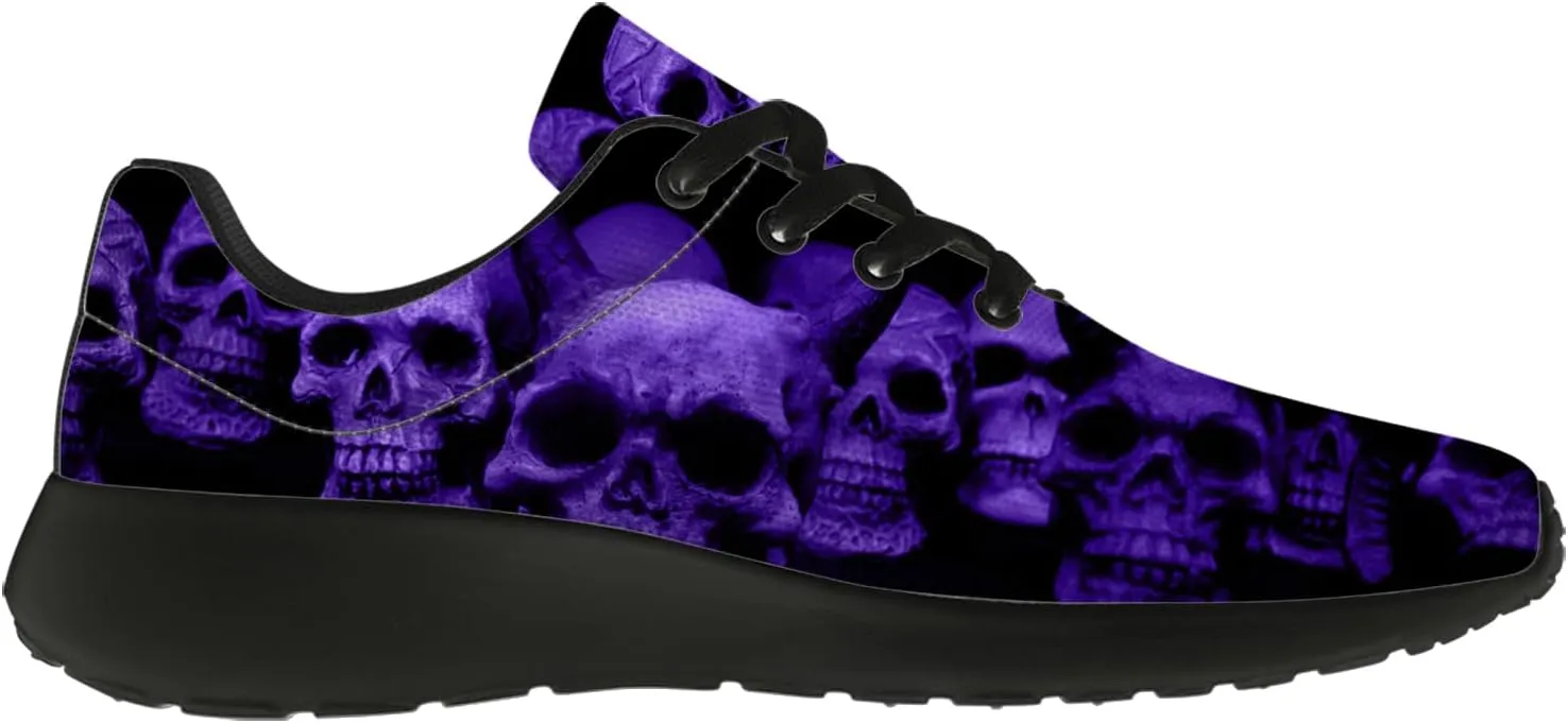 Skull Shoes for Women Men Running Shoes Lightweight Tennis Sneakers Gifts for Him Her