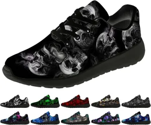 Skull Shoes for Women Men Running Shoes Lightweight Tennis Sneakers Gifts for Him Her