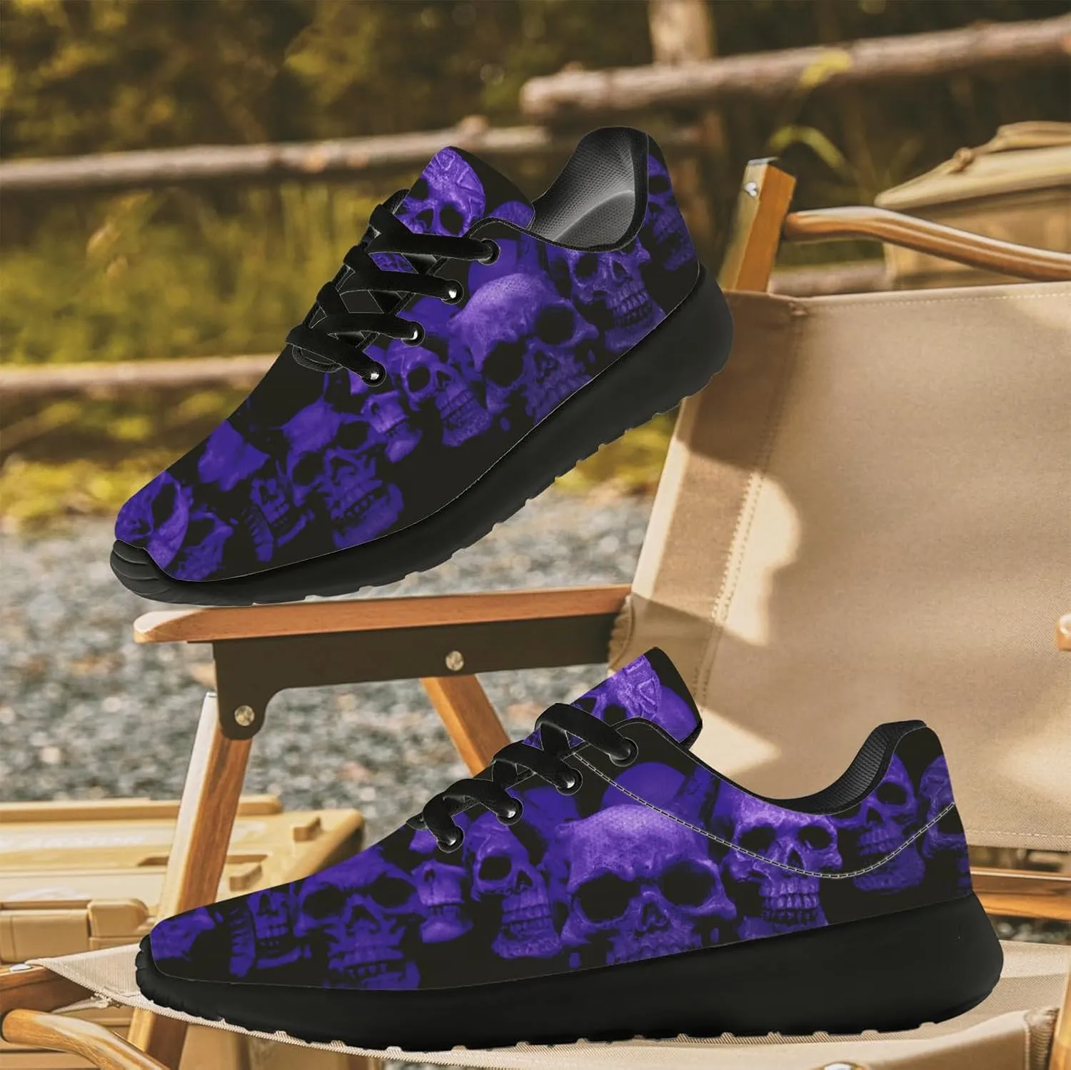 Skull Shoes for Women Men Running Shoes Lightweight Tennis Sneakers Gifts for Him Her