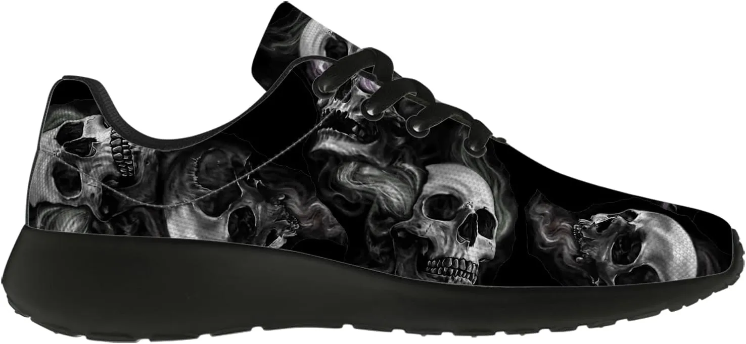 Skull Shoes for Women Men Running Shoes Lightweight Tennis Sneakers Gifts for Him Her