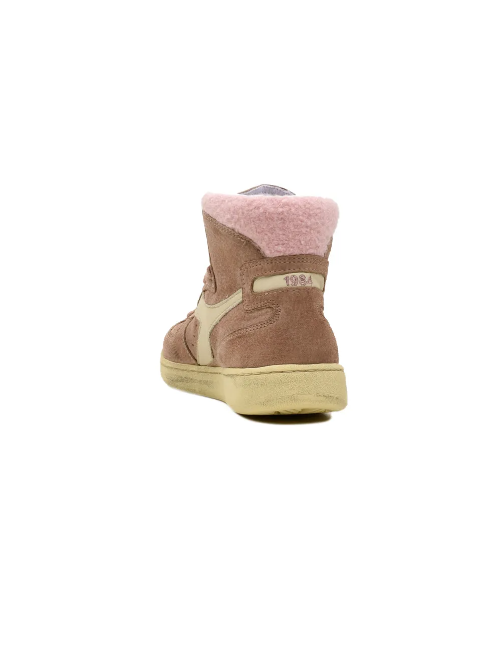 Sneakers Donna MI Basket Shearling Marrone