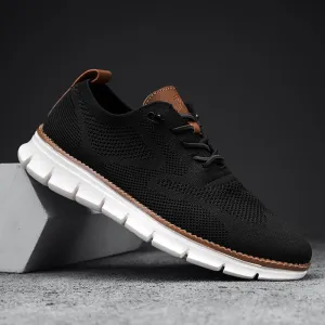 Super Comfy breathable Orthopedic Mesh Sneakers For Wide Feet - Black White