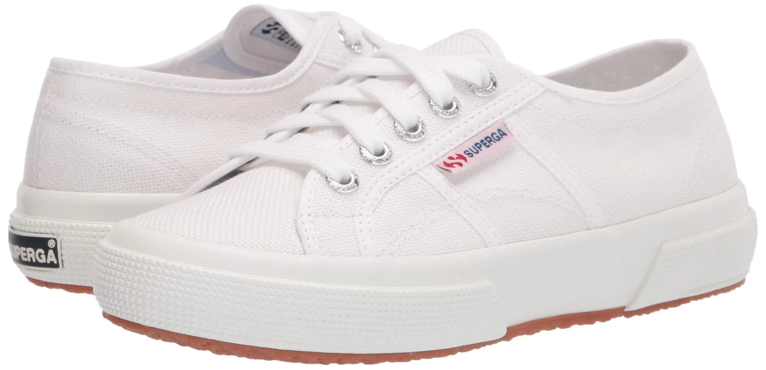 Superga 2750 Cotu Classic Unisex Lace Up Rounded Toe Fashion Shoe Sneaker White