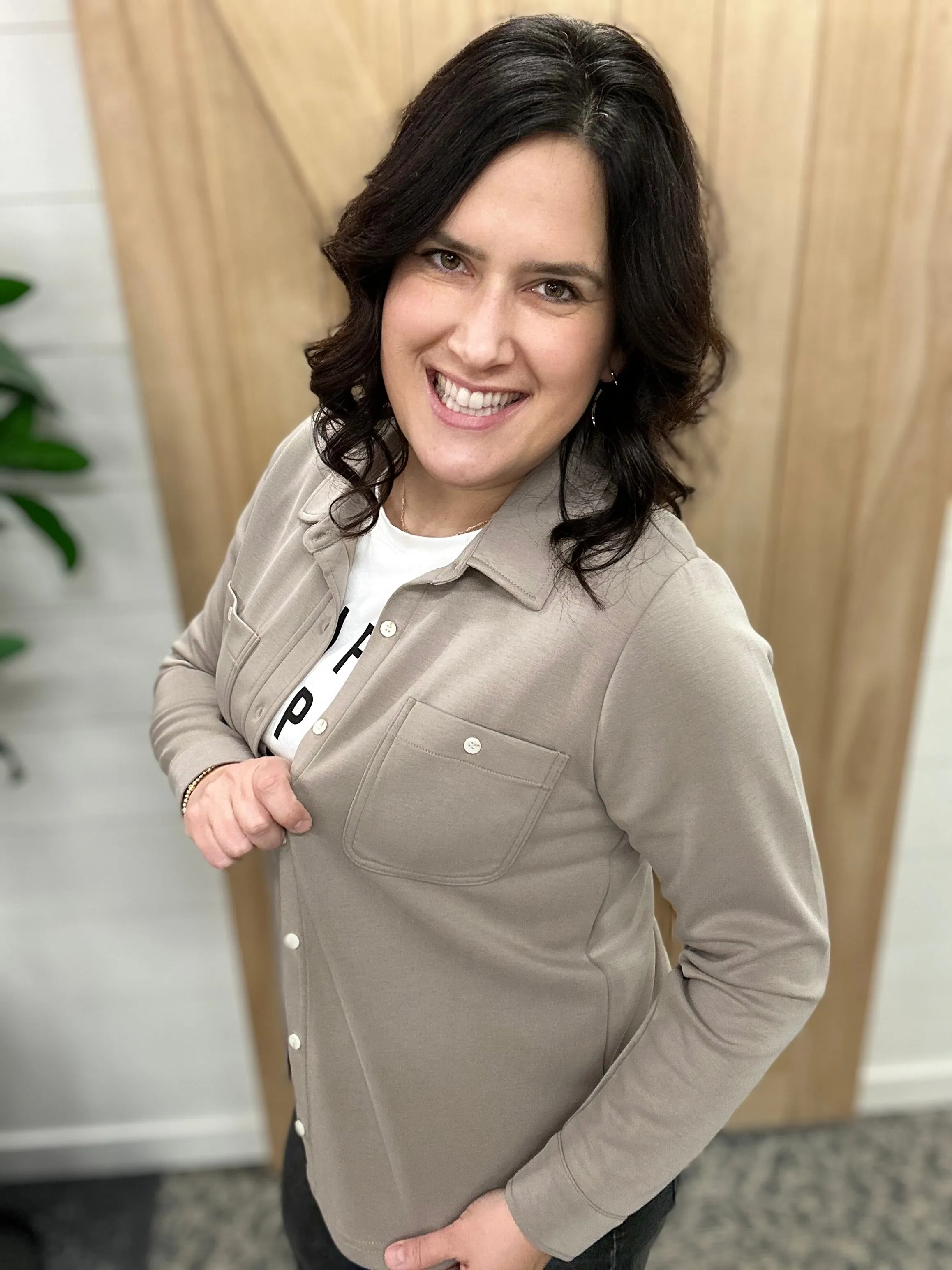 Taupe Mildred Top