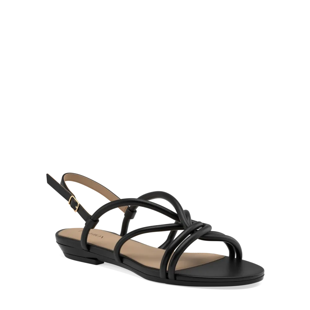 The Capri - Coal Vegan Leather 4 Block