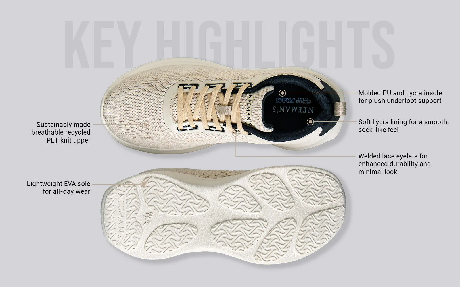The CloudKnit Sneakers : Ivory