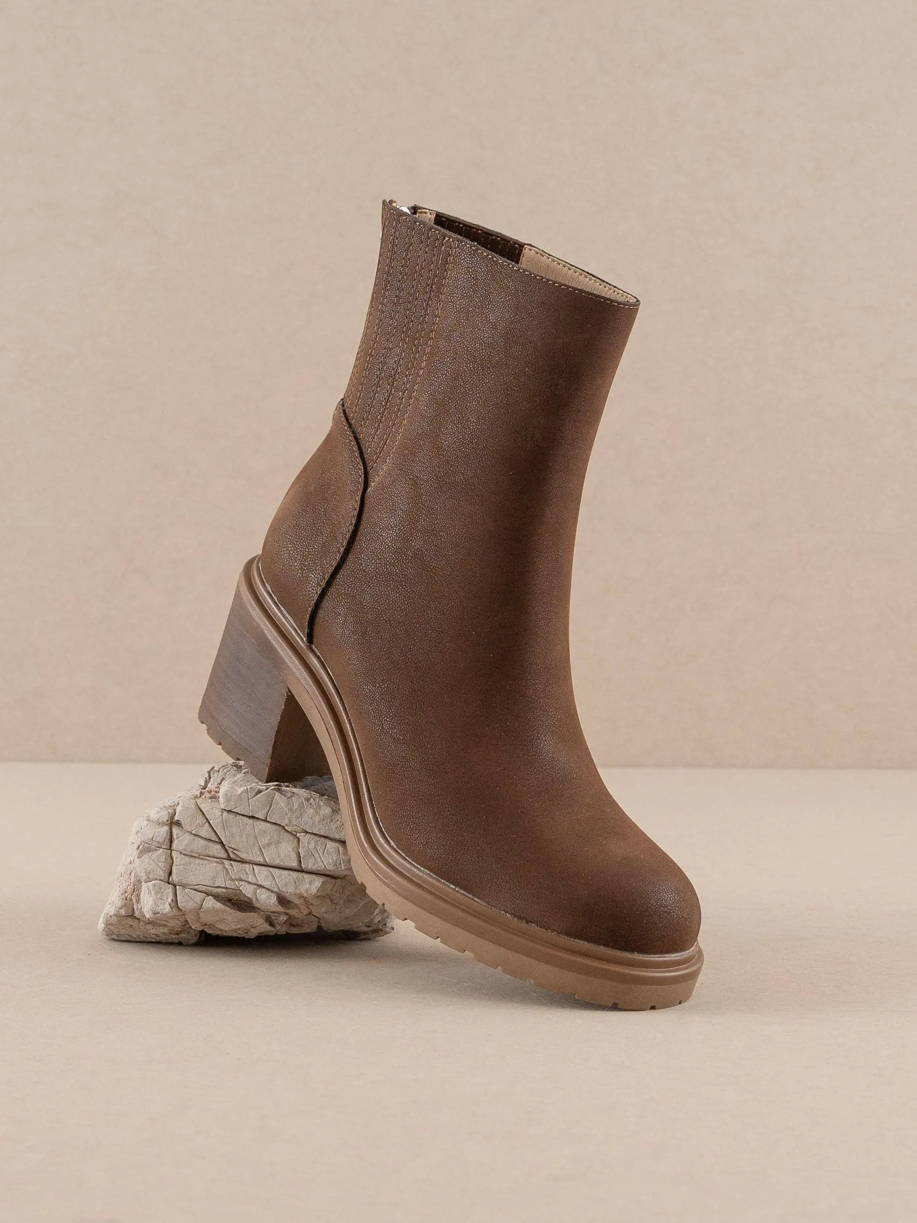The Megan | Chelsea Bootie - Coffee