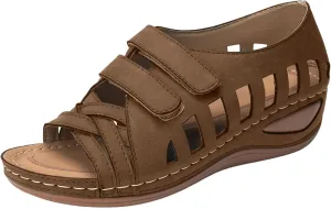 Thick Soled Wedge Heeled Women's Shoes Fashionable And Retro Two Types Of Fish Mouth Beach Women Flat Sandals Size 11