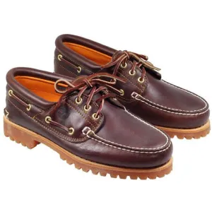 Timberland Boots Mens 3 Eye Classic Lug Boat Shoe Brown