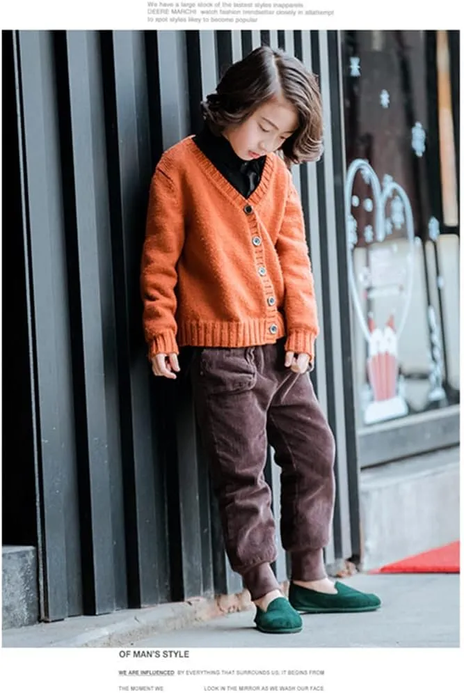 Toddler Little Kid Boys Girls Soft Slip On Loafers Dress Flat Shoes Casual Suede Leather Dress Wedding Shoes for Kids Comfort Boat Shoes