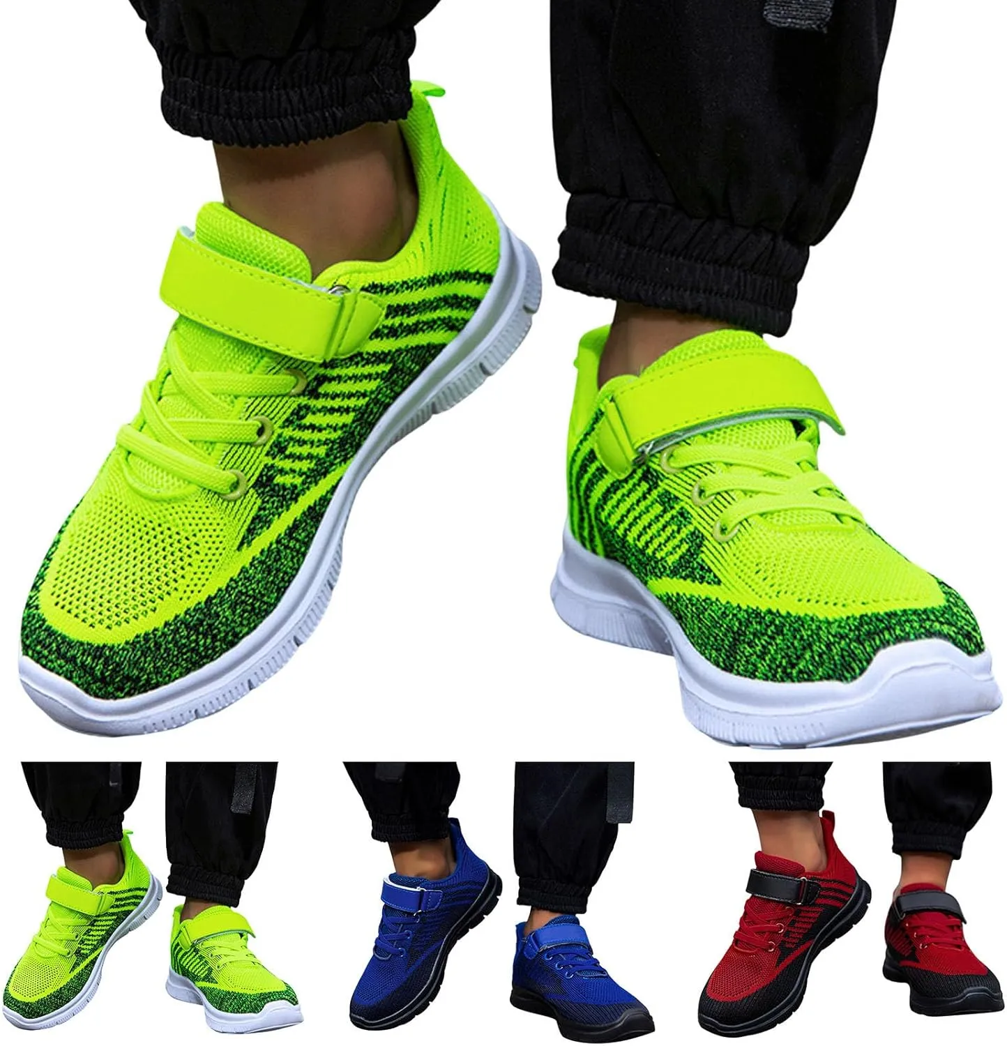 Toddler/Little Kid Sneakers for Boys Lightweight Breathable Sports Athletic Running Tennis Shoes Cute Girls Sneakers