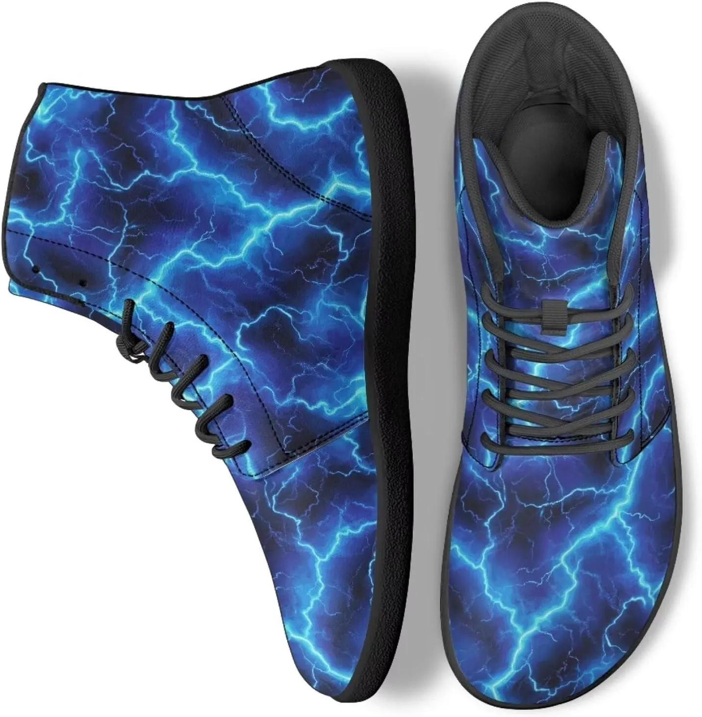 Unisex Womens Mens High Top Business Shoes Lace Up Running Athletic Sneakers Casual Walking Shoe