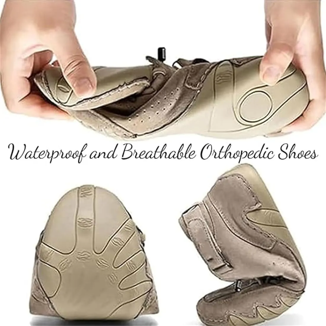 Vogany Mens Shoes Orthopedic Sneakers Women, Vogany Shoes for Women Outdoor Comfortable Flat Waterproof and Breathable Orthopedic Sneakers