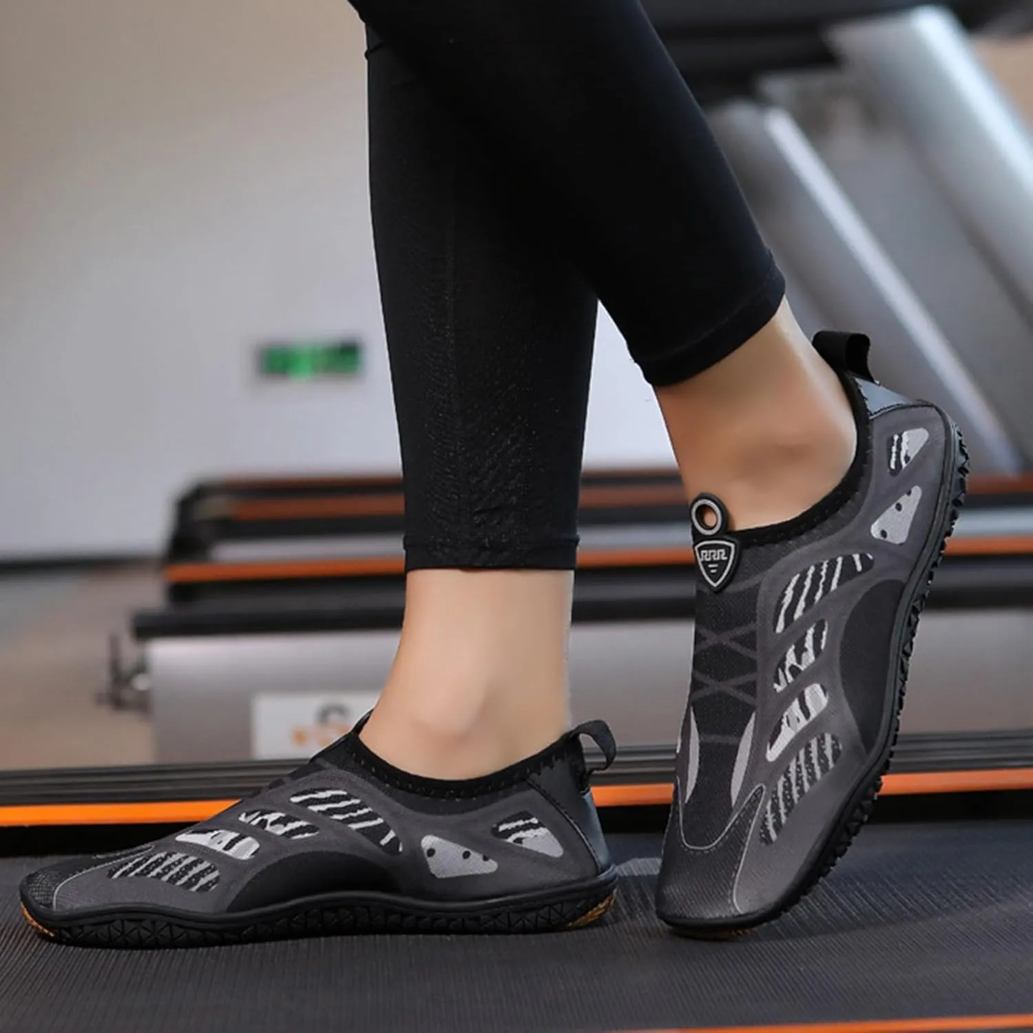 Water Shoes Mens Quick-Dry Socks Pool Beach Swim Shoes Anti-Slip Breathable Lightweight Slip-on Walking Sneakers Outdoor Boating