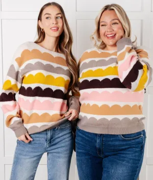Wave After Wave Striped Sweater