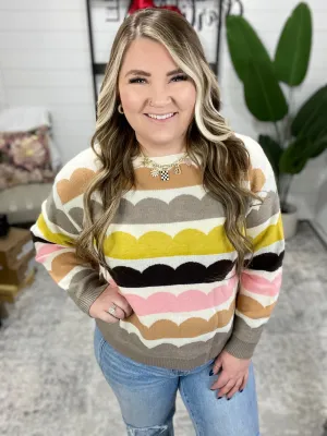 Wave After Wave Striped Sweater